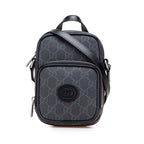 Gucci Interlocking G PVC Leather Shoulder Bag
