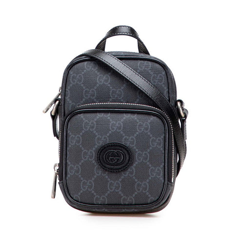 Gucci Interlocking G PVC Leather Shoulder Bag