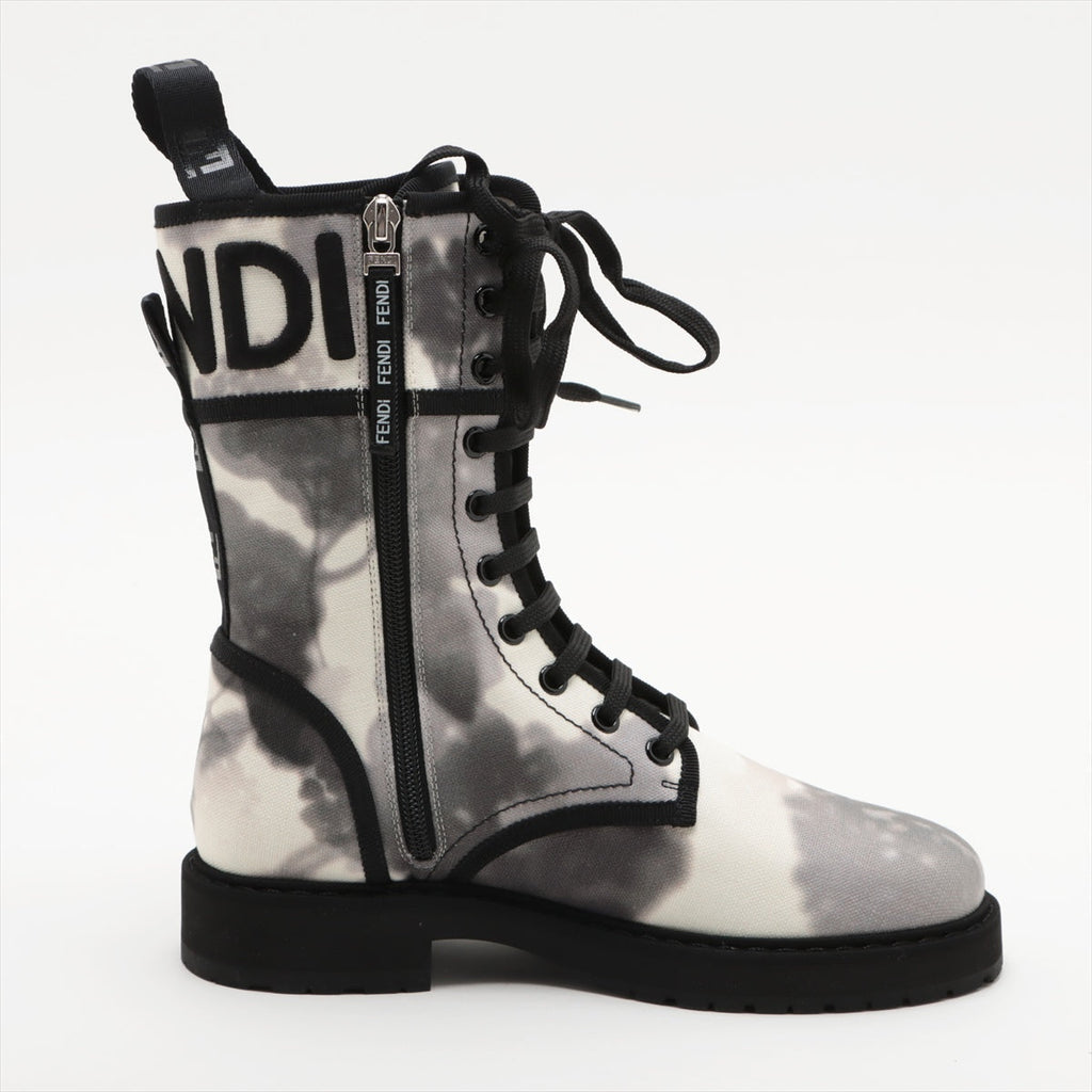 Fendi Linen Boots 36  White Box Bottle Bottle Bottle Bottle Bottle Bottle Bottle