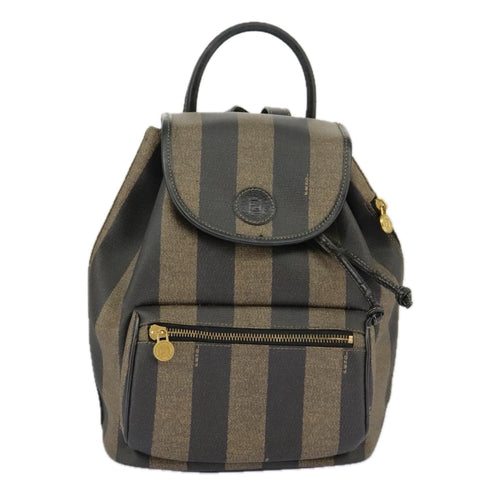 Fendi Pequin  Canvas Backpack Bag ()
