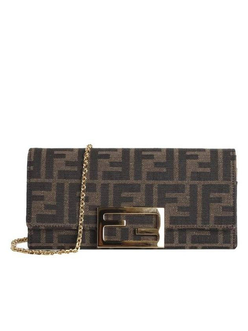 Fendi FENDI BAGUETTE CONTINENTAL WALLET WITH CHAIN