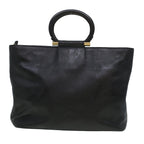 CELINE Tote Bag Leather 2way Black  44998