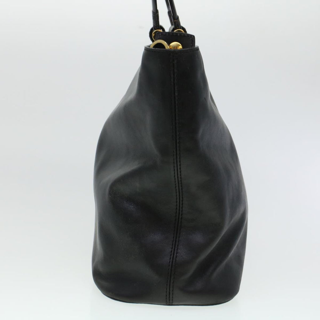 CELINE Tote Bag Leather 2way Black  44998