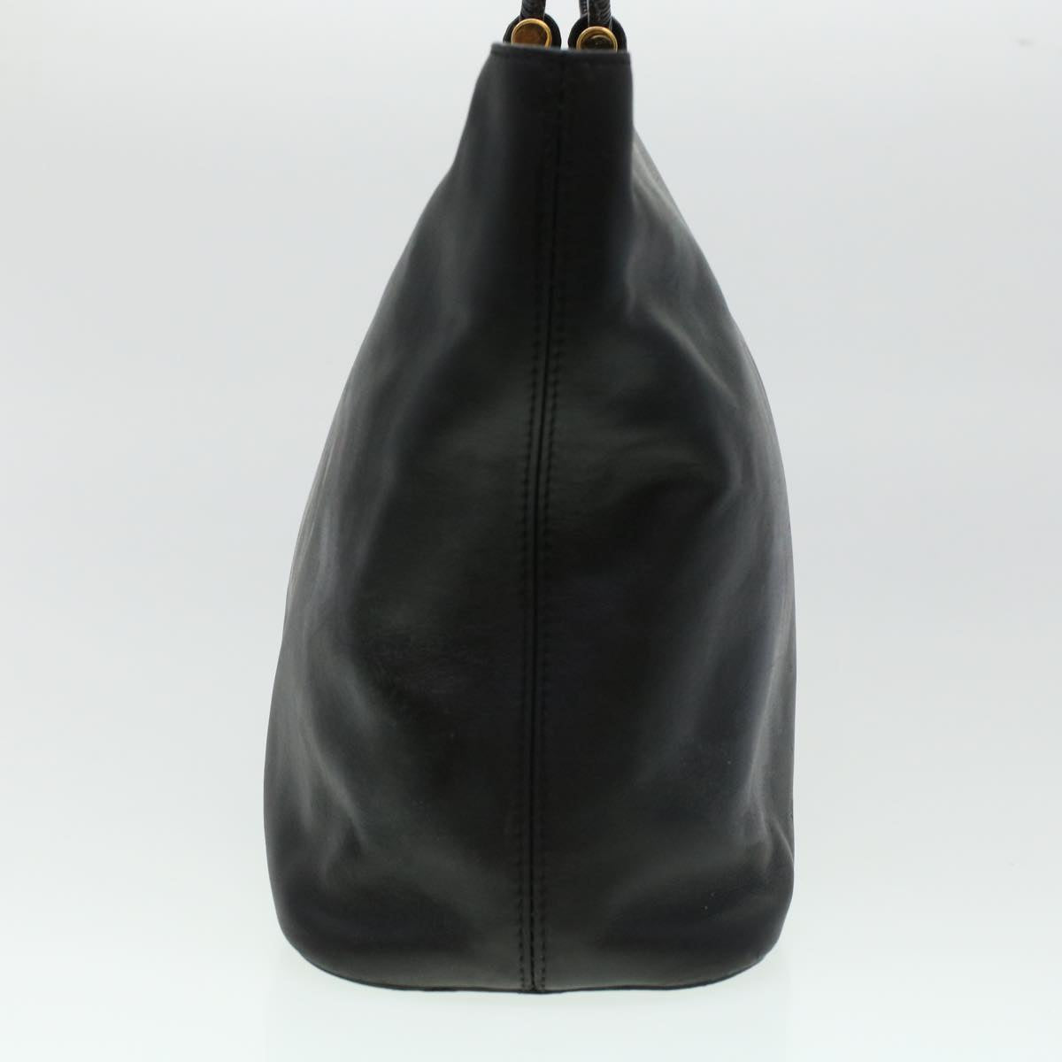 CELINE Tote Bag Leather 2way Black  44998