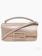 Fendi Baguette Phone Pouch Cross Bag Beige