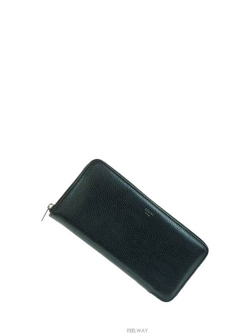 CELINE Zipped leather women s long wallet