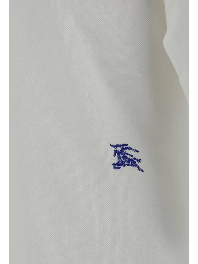 Burberry EKD Embroidery Regular Fit Polo Shirt White