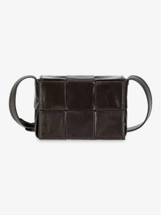 Bottega Veneta Intrecciato Cassette Mini Cross Bag Brown