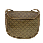 CELINE Macadam Canvas Shoulder Bag PVC Leather Beige  45076
