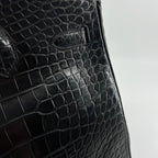Hermes Birkin35 Bag Black  Crocodile Gold Hardware