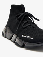 Balenciaga Speed 2.0 Lace-Up High-Top Sneakers Black