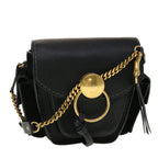Chloe Shoulder Bag Leather Black 45304