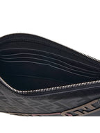 Fendi Men's O Lock FF Chain Print Clutch Bag Back