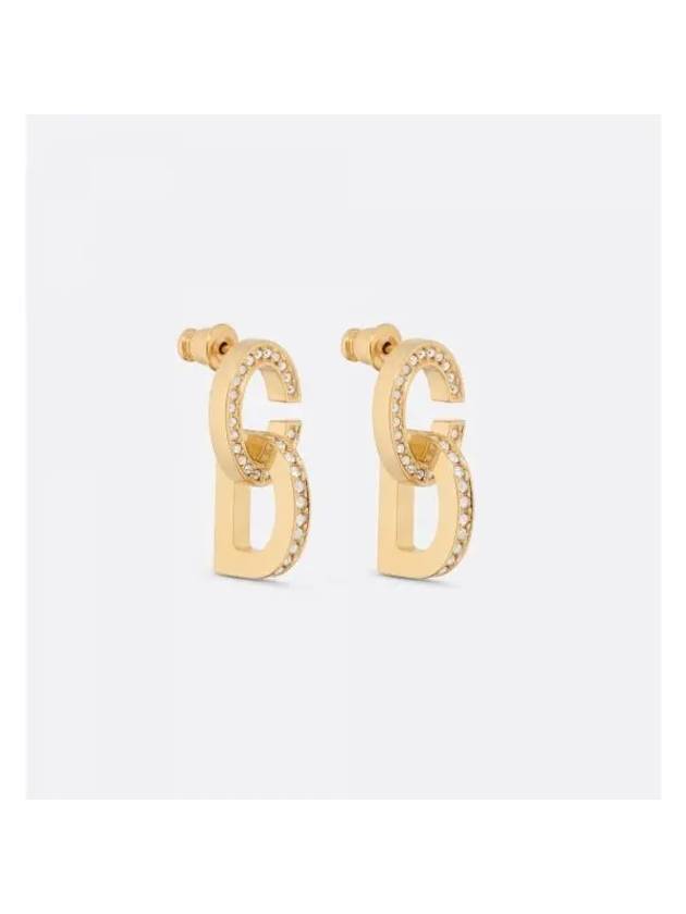 CD Lock Earrings Gold Dior