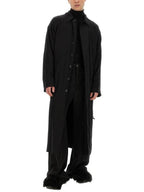 Balenciaga Belted Maxi Trench Coat Black