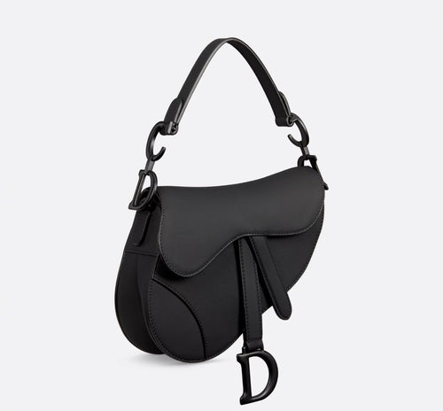 Dior Ultra Matte Mini Saddle Black Ultramatte CalfskinBag