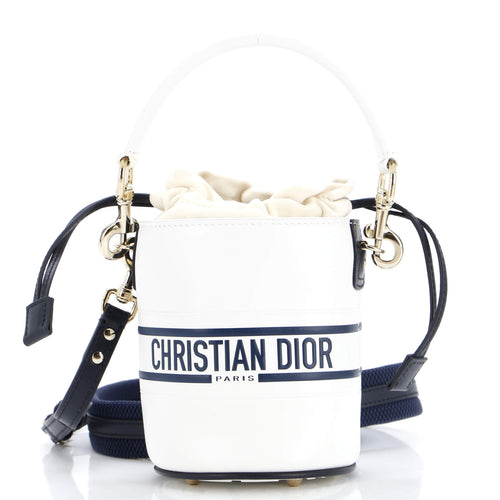 Dior Vibe Drawstring Bucket Bag Leather Small