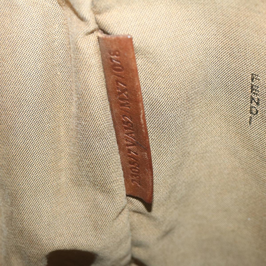 FENDI Zucca Canvas Shoulder Bag Black Brown45817