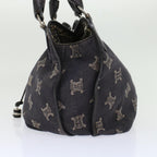 CELINE Paris Macadam Canvas Shoulder Bag Navy  45885