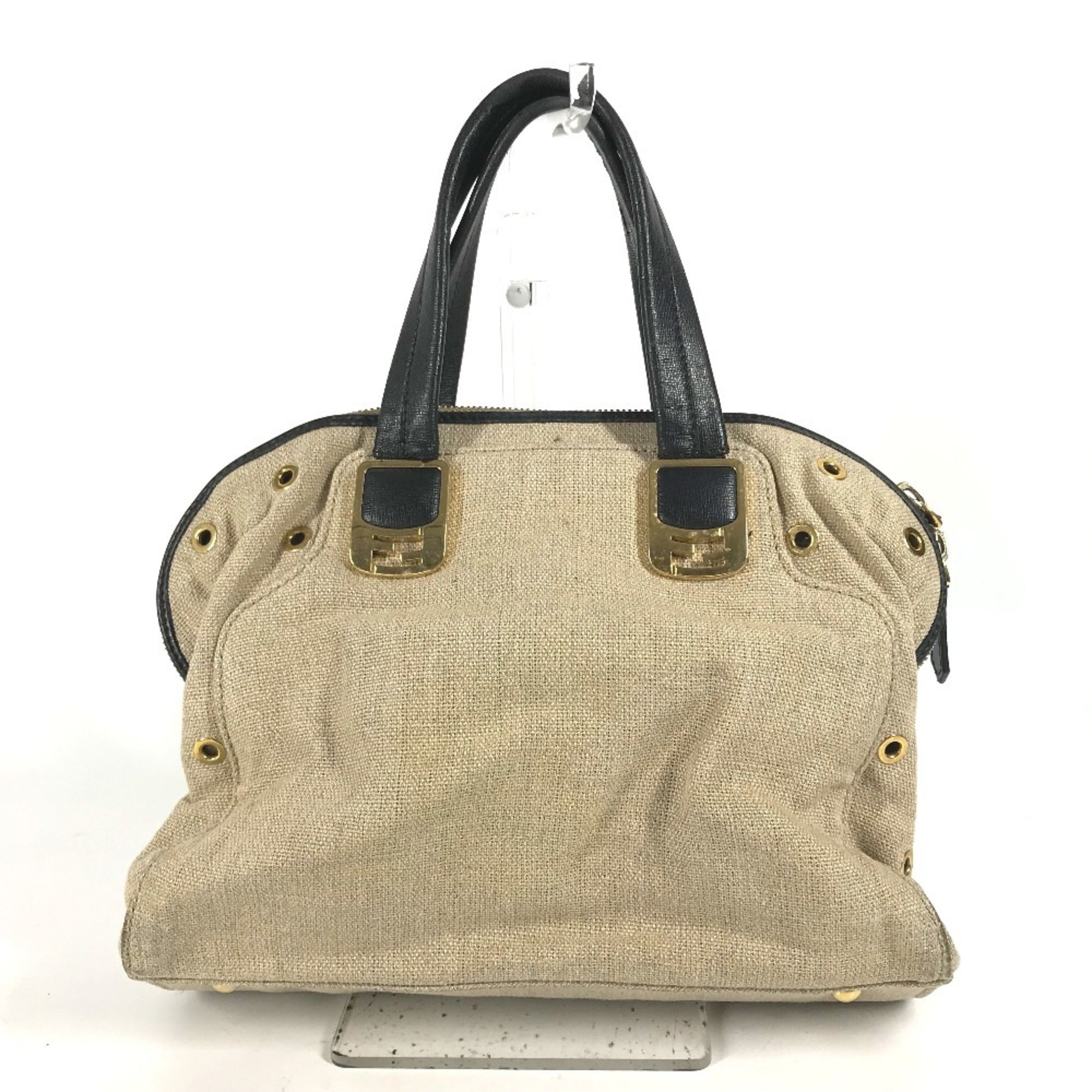 Fendi   Hemp Leather Handbag Shoulder Bag Tote Bag ()
