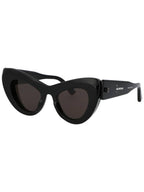 Balenciaga sunglasses BB0204S001 001 BLACK BLACK GRAY