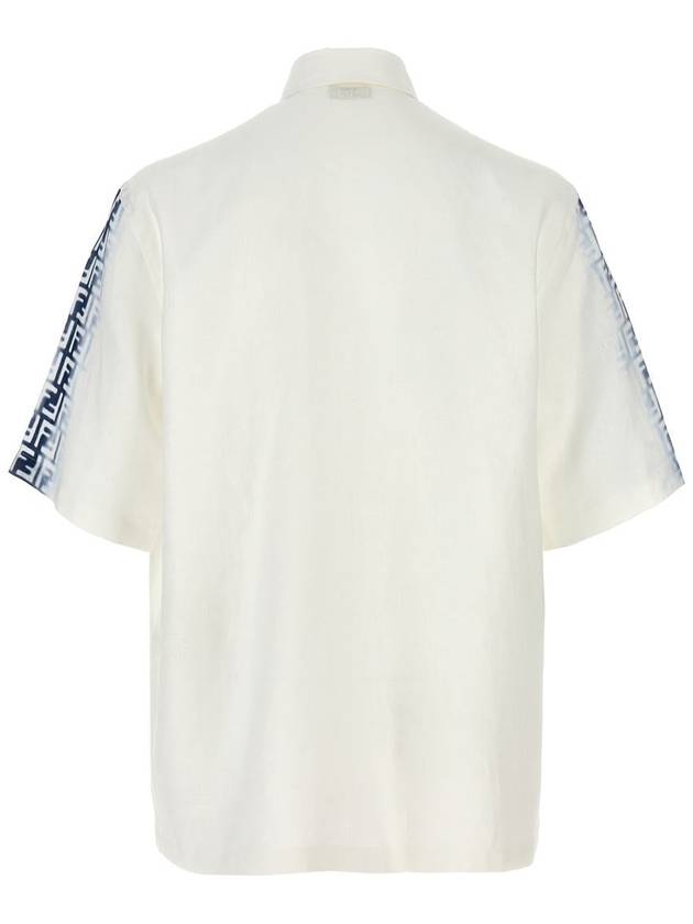 Fendi 24SS Shirt FS0966AN0RF0UB0 WHITE BLUE White