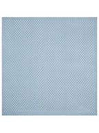 CELINE Triomphe Square Silk Twill Scarf Grey Blue