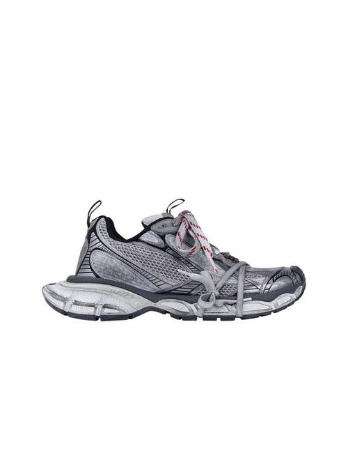Balenciaga 3XL Leather Low Top Sneakers Grey