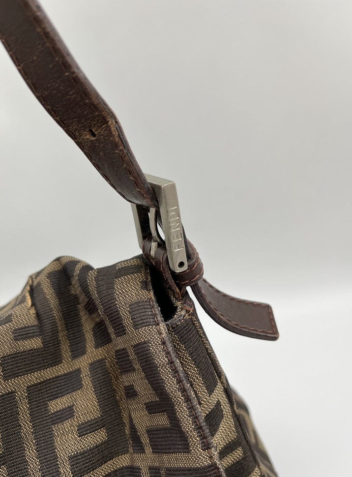Fendi Mamma Baguette in Brown Zucca Canvas