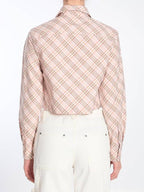 Burberry Cropped Check Shirt