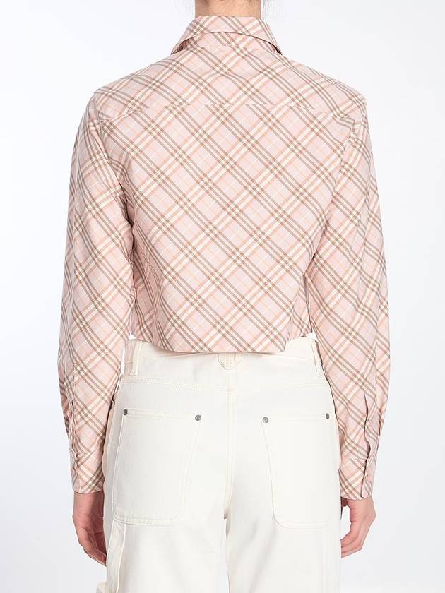 Burberry Cropped Check Shirt