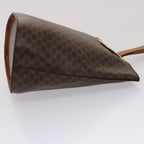 CELINE Macadam Canvas Hand Bag PVC Leather Brown  46307