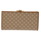 CELINE Macadam Canvas Long Wallet Beige  46361