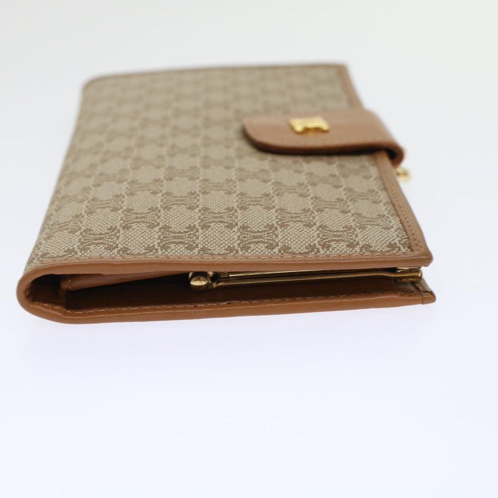 CELINE Macadam Canvas Long Wallet Beige  46361