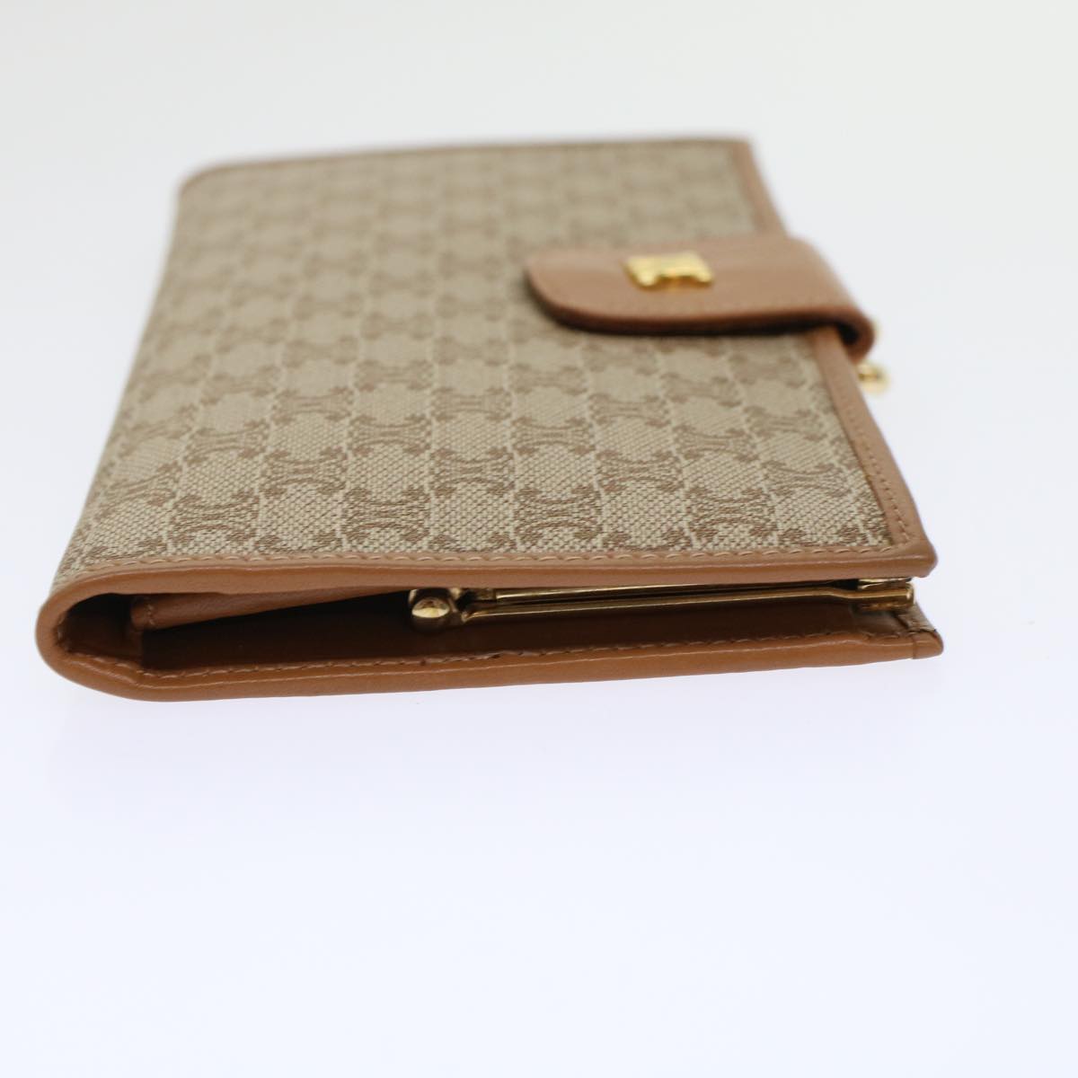 CELINE Macadam Canvas Long Wallet Beige  46361
