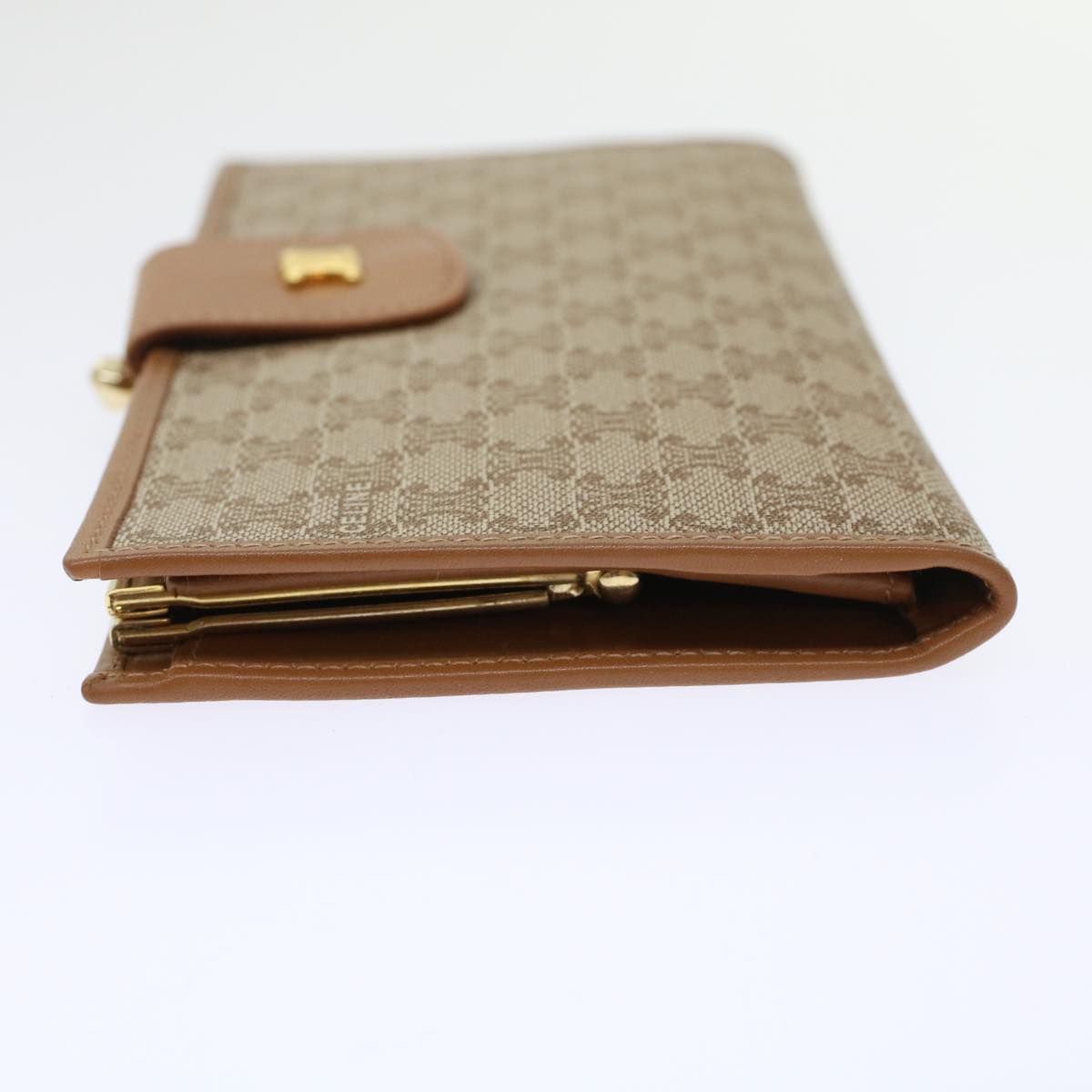CELINE Macadam Canvas Long Wallet Beige  46361