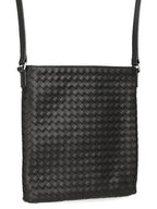 Bottega Veneta Intreciato Medium Cross Bag Black