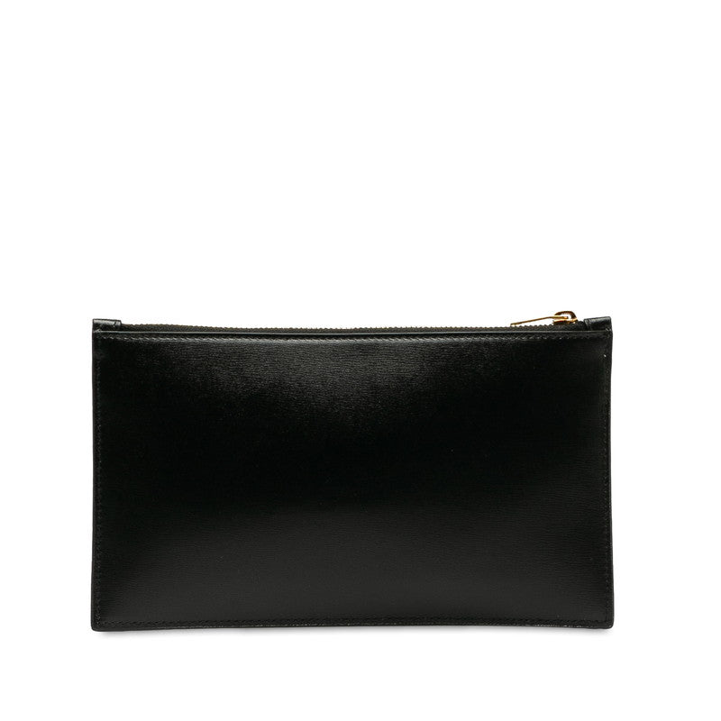 Saint Laurent Tenny Monogram Backpack Bill Poch Black Gold Leather  Saint Laurent