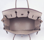 Hermes Birkin 35CM Togo Leather Handbags 6099 grey golden
