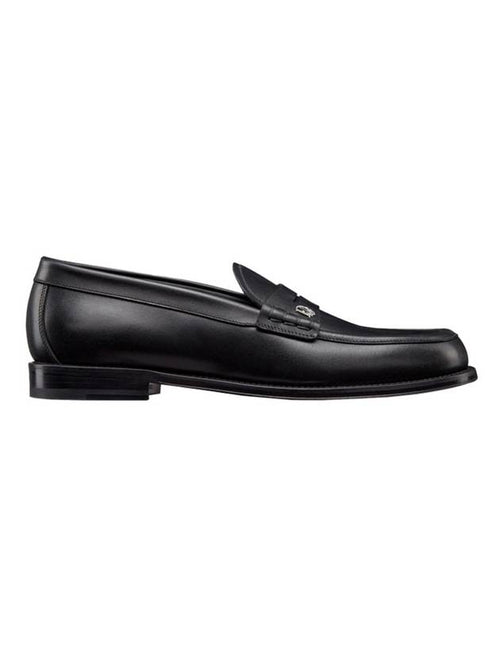 Granville Oblique Leather Loafer Black Dior