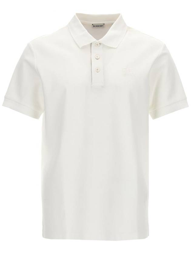 Burberry Burberry Logo Embroidery Polo Shirt