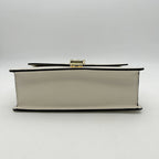 GUCCI Calfskin Small Sylvie Shoulder Bag Off White LA23005