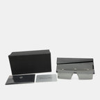 Dior Silver/black Mirrored 0100T Hardior Square Shield Sunglasses