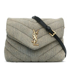 SAINT LAURENT - Denim Toy Loulou Crossbody