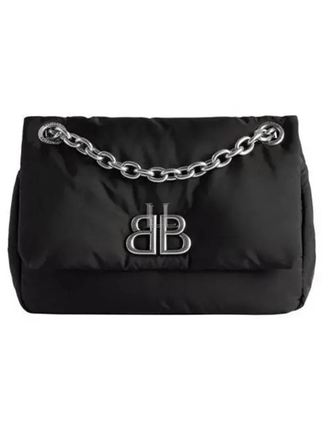 Balenciaga Mini Monaco Shoulder Bag Black