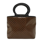 CELINE Macadam Canvas Hand Bag Brown  47388