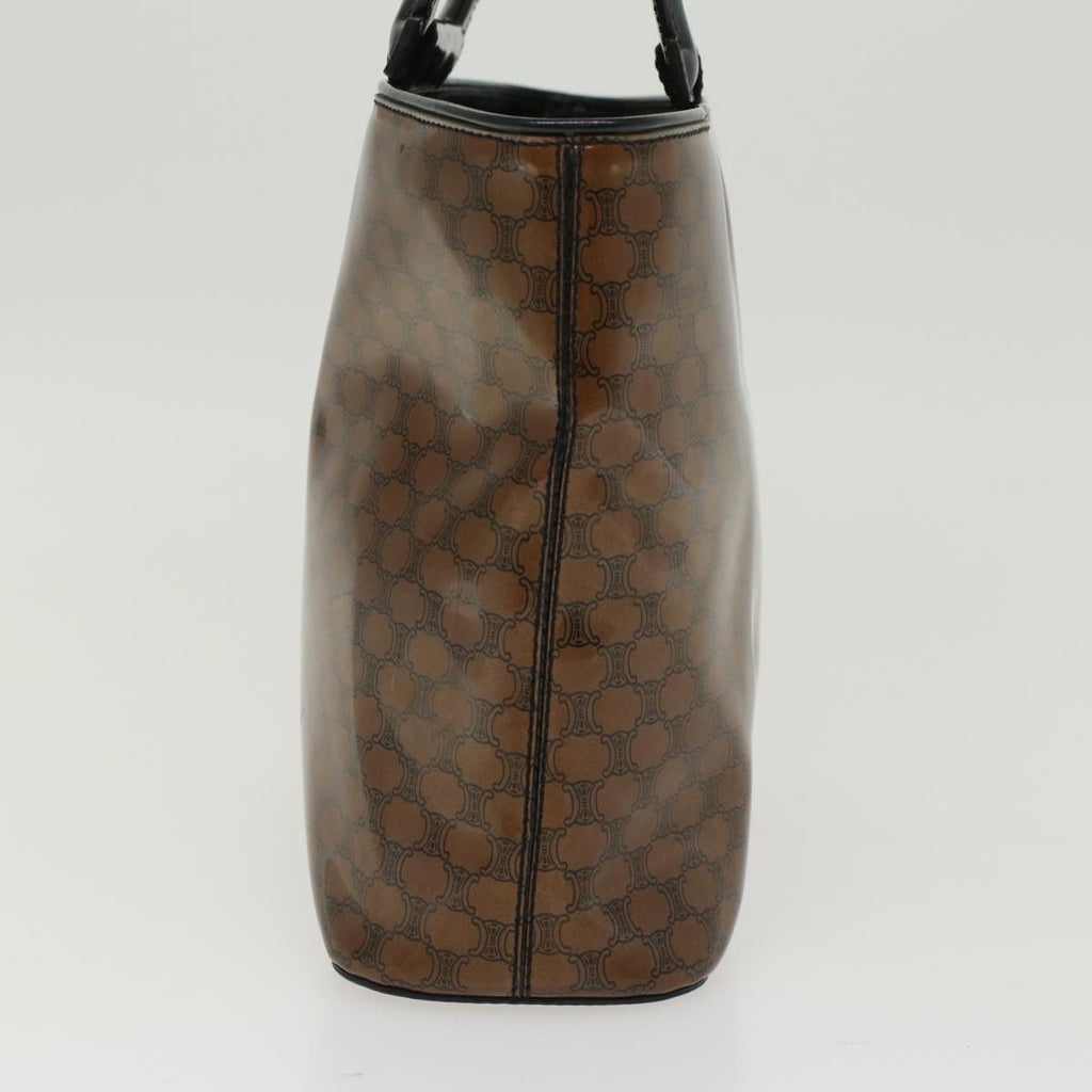 CELINE Macadam Canvas Hand Bag Brown  47388