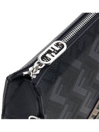 Fendi Men's O Lock FF Chain Print Clutch Bag Back