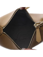 Fendi Fendigraphy Leather Small Tote Bag Beige