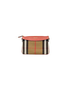 Burberry mall Crobody Bag Check and Leather Women Cinnamon Red Handbags